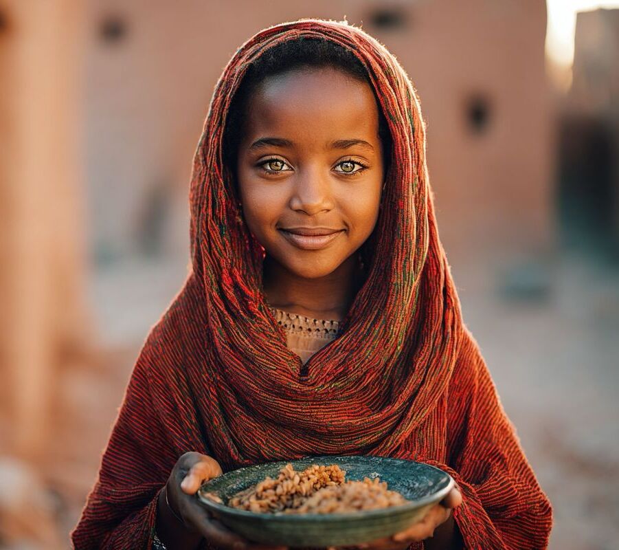 Yardım eli uzatan çocuk